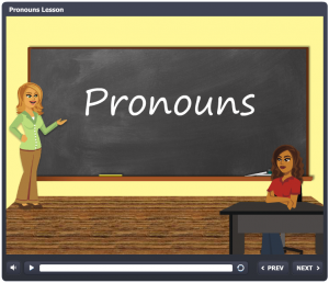 A screenshot of the beginning of Pronouns video.