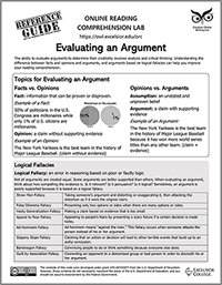 Black and White Thumbnail Evaluating an Argument