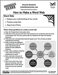 Web de palabras en blanco y negro