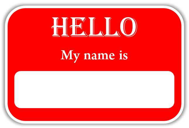 A name tag