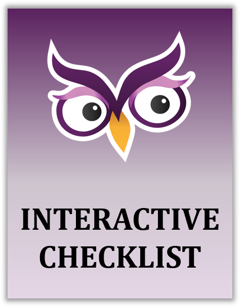 A thumbnail image to the interactive version of the editing checklist.