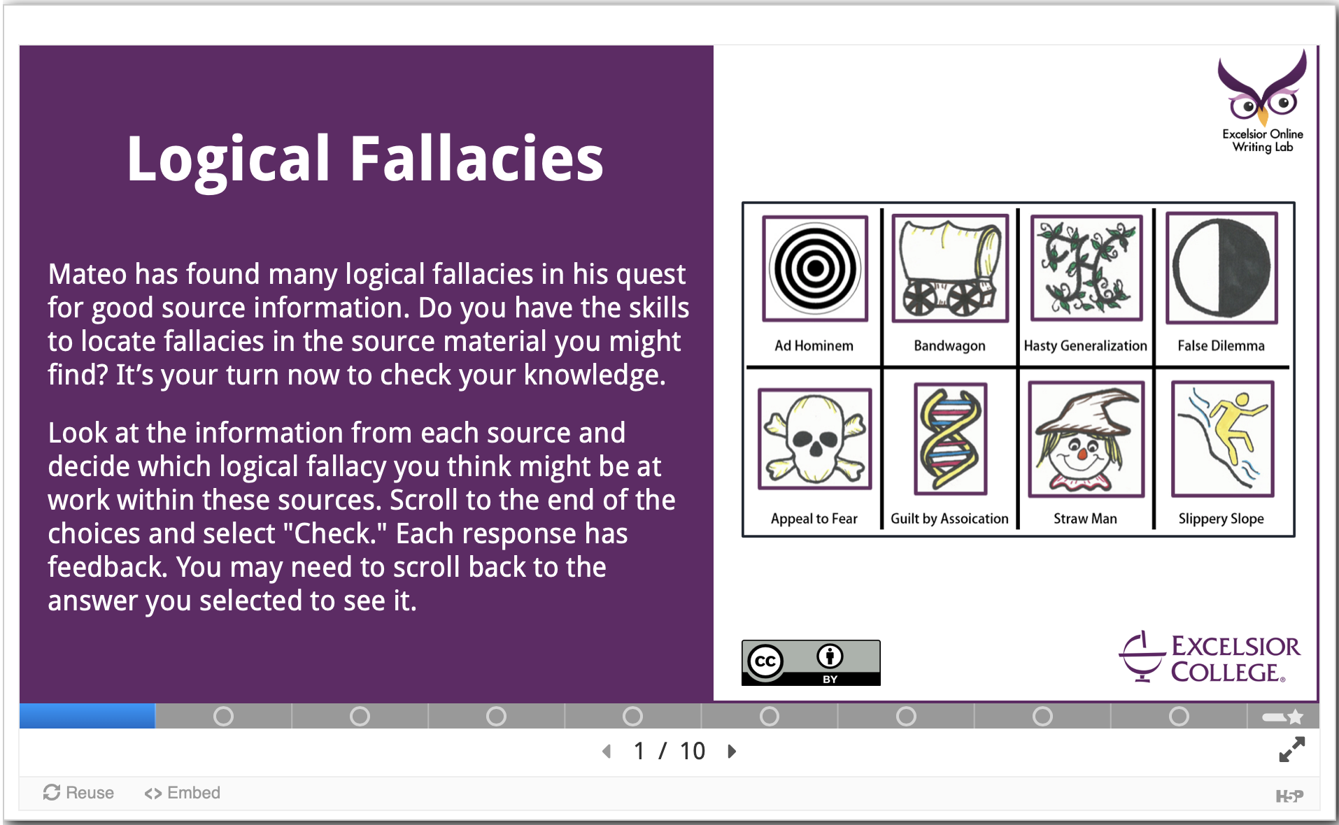 Actividad sobre falacias lógicas