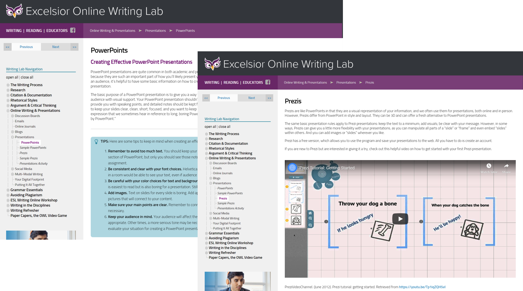 Creating Effective Class Presentations Using The Excelsior Owl 