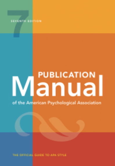 APA Publication Manual cover