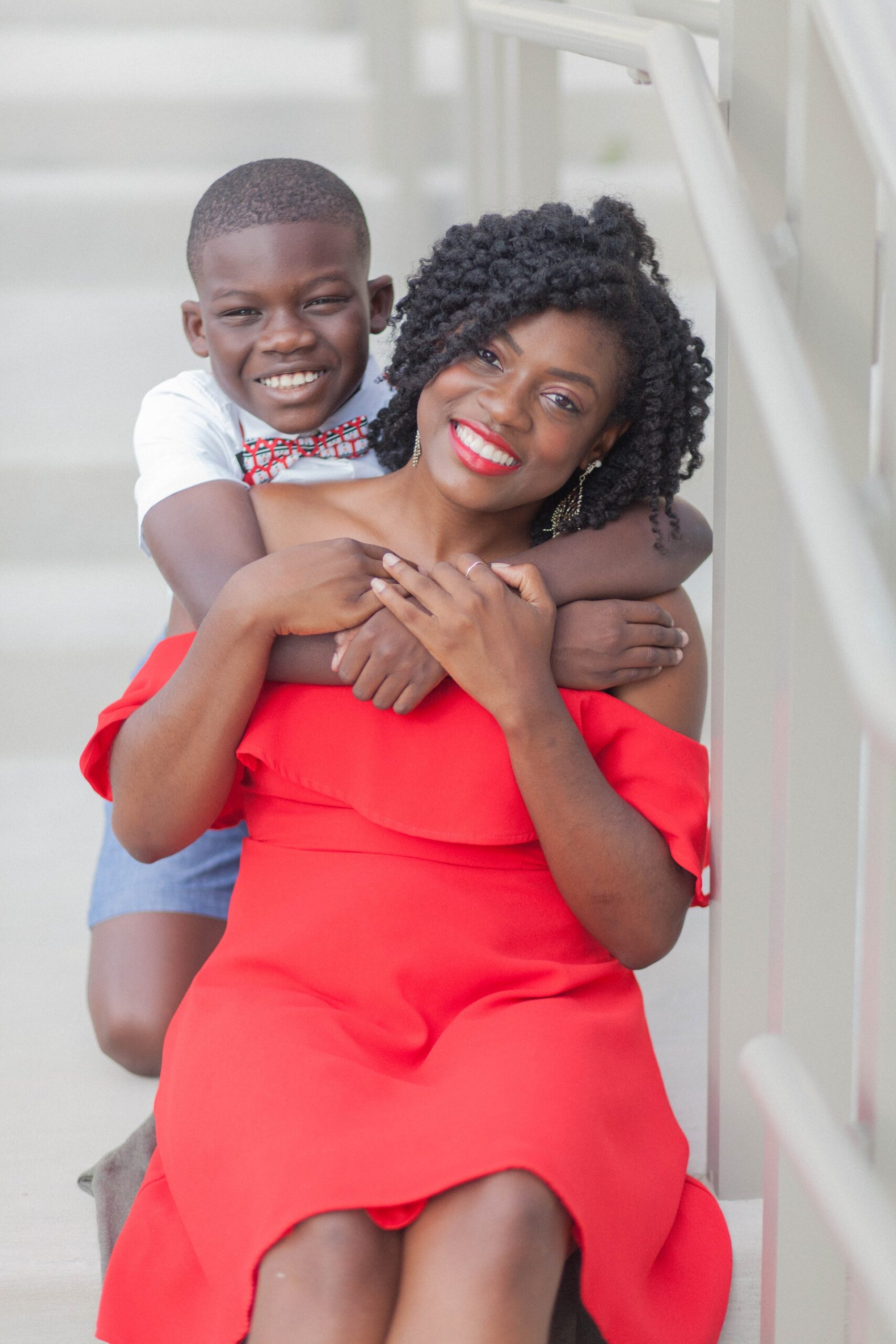 Una madre y su hijo