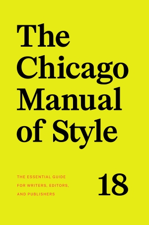 Cover of the Chicago Manual of Style.